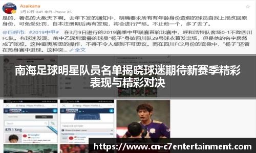 南海足球明星队员名单揭晓球迷期待新赛季精彩表现与精彩对决